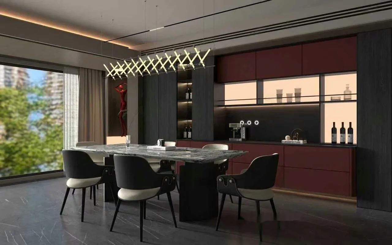 Modern Dining Room 3D Model – 10057 – VRAY Render