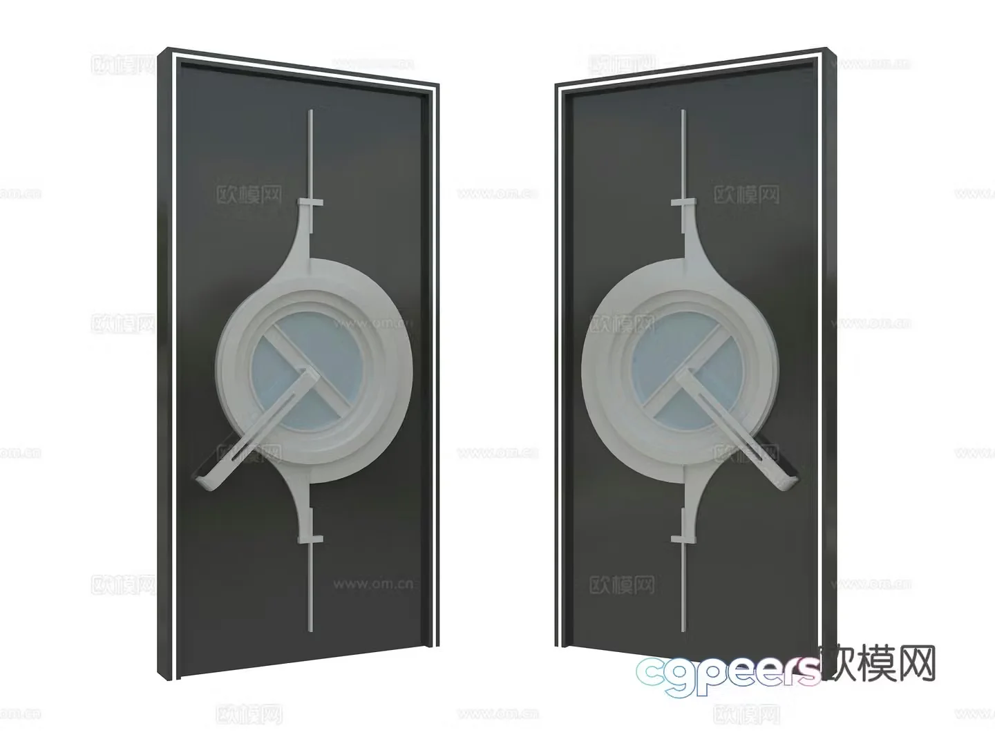 Modern KTV private room door 3D model