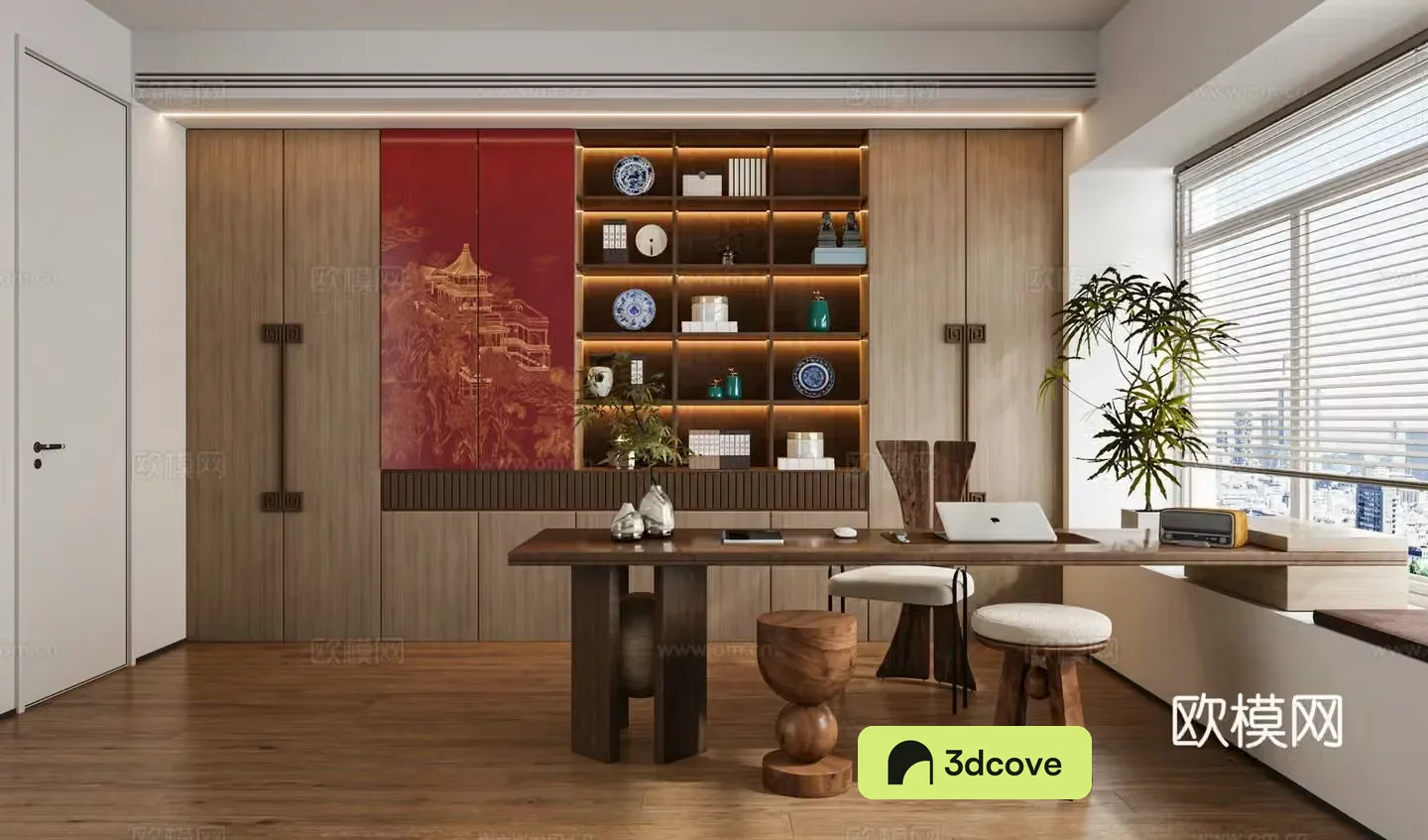 New Chinese style study room Song style study room