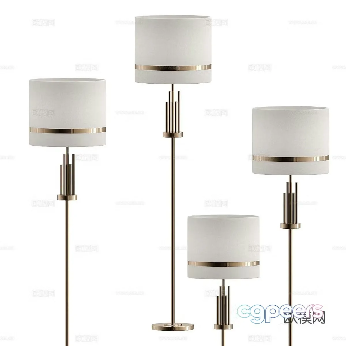 Modern simple floor lamp Floor lamp Simple floor lamp Light luxury floor lamp 3D model