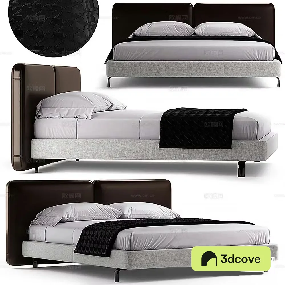 Modern double bed
