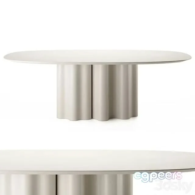 3ds Max Free – THEATRO MAGICO Oval table by Saba Italia