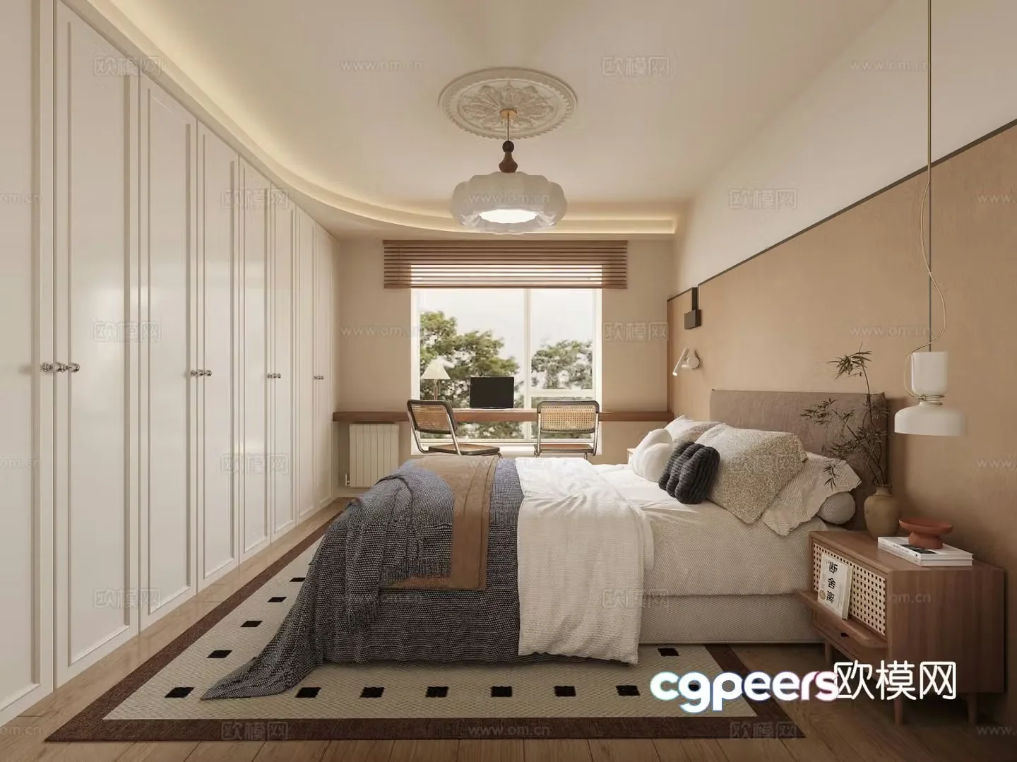 Medieval style bedroom second bedroom 3D model