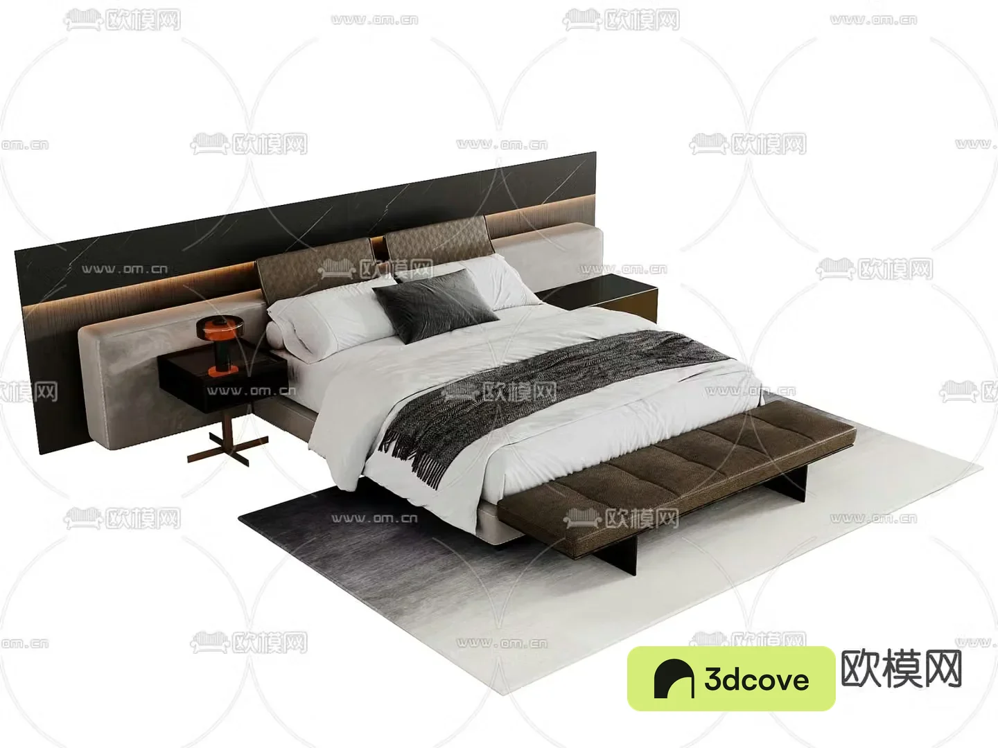 Modern double bed