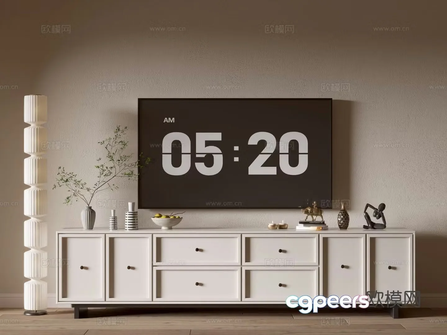 Modern TV cabinet 3d model