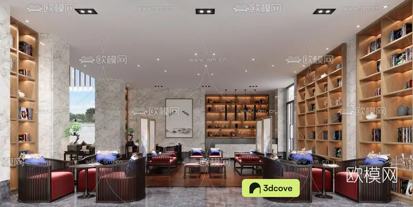 New Chinese style hotel lobby