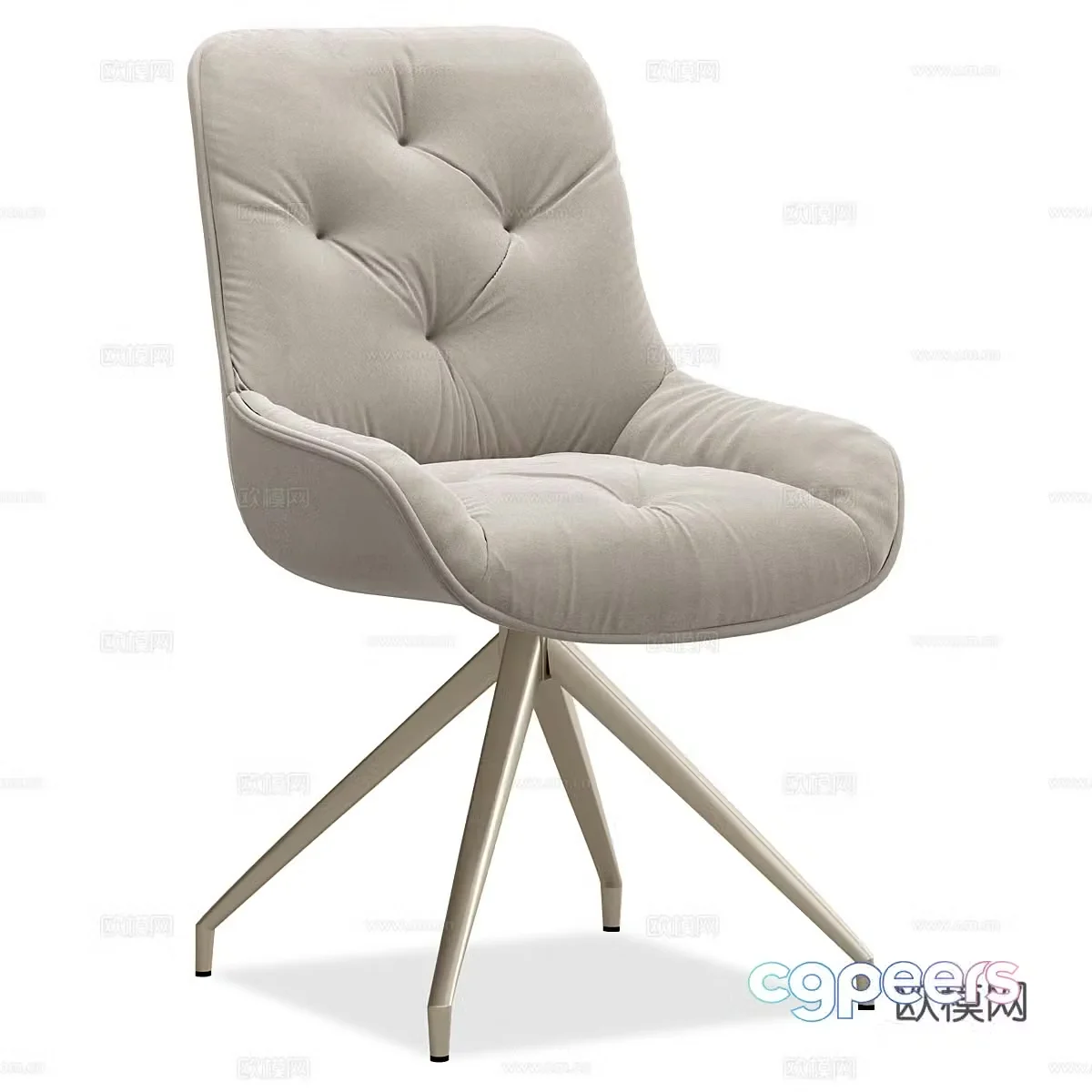Modern simple single sofa single sofa simple sofa casual sofa living room sofa 3d model