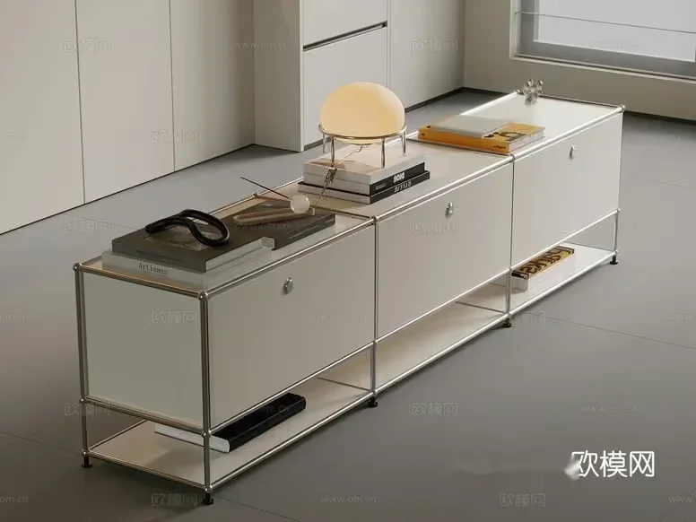 Modern White Furniture 3D Model – 8959 – VRAY Render