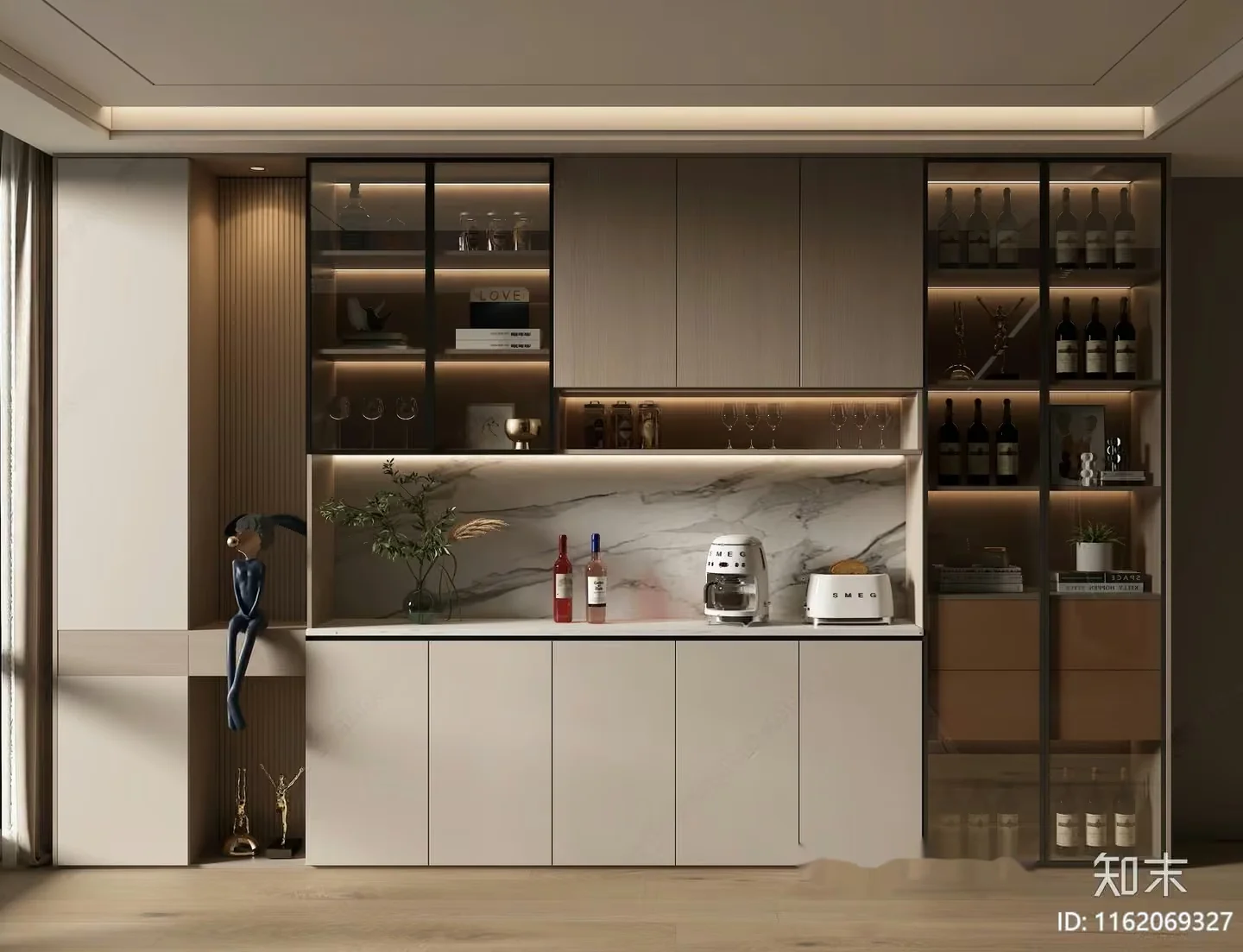 A Modern Kitchen 3D Model – 15201 – VRAY Render