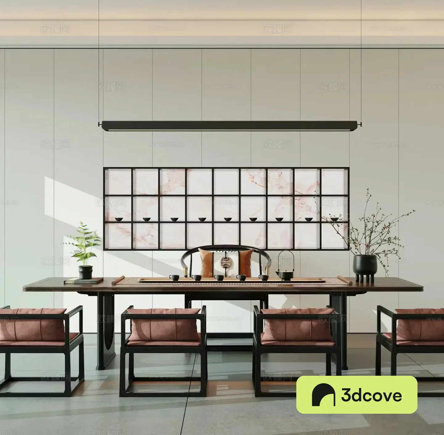 Modern minimalist tea room