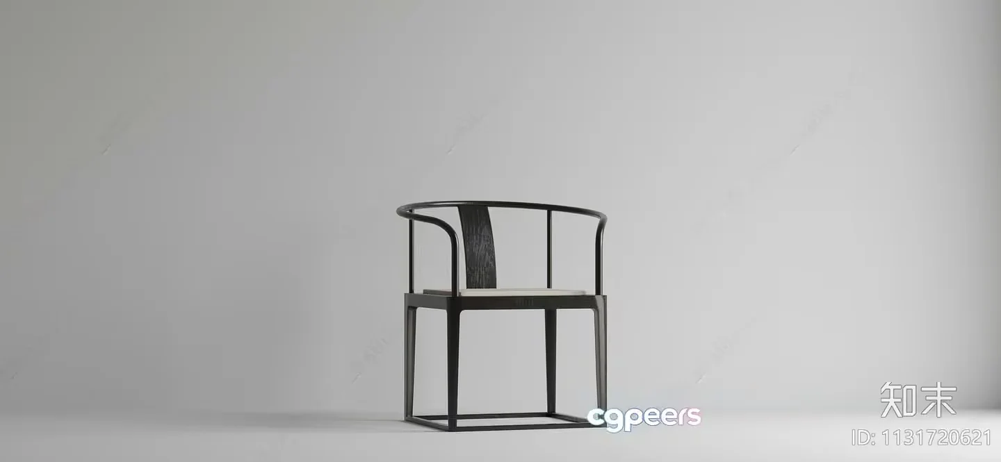 Black And White Chair 3D Model – 22800 – VRAY Render