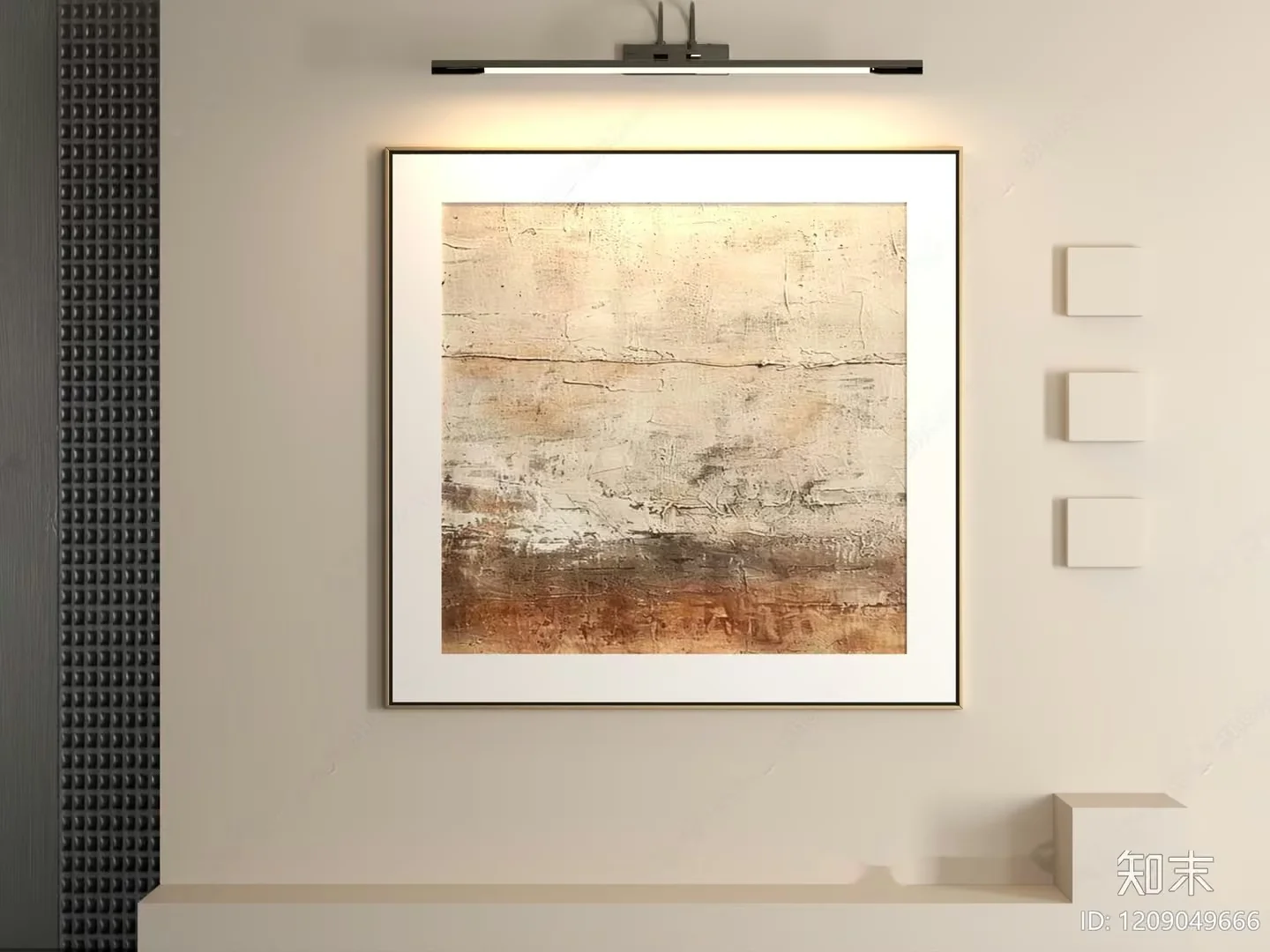 Modern Abstract Painting 3D Model – 219 – VRAY Render