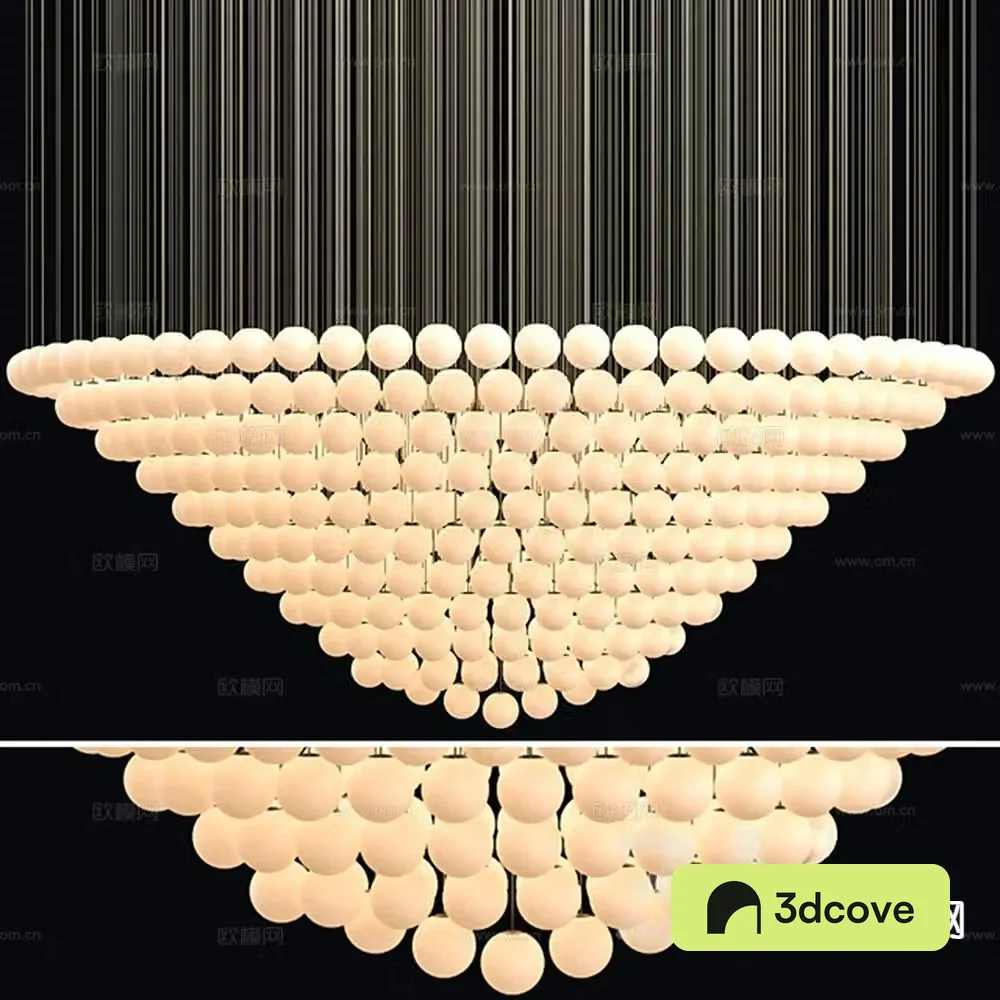 Simple European crystal chandelier