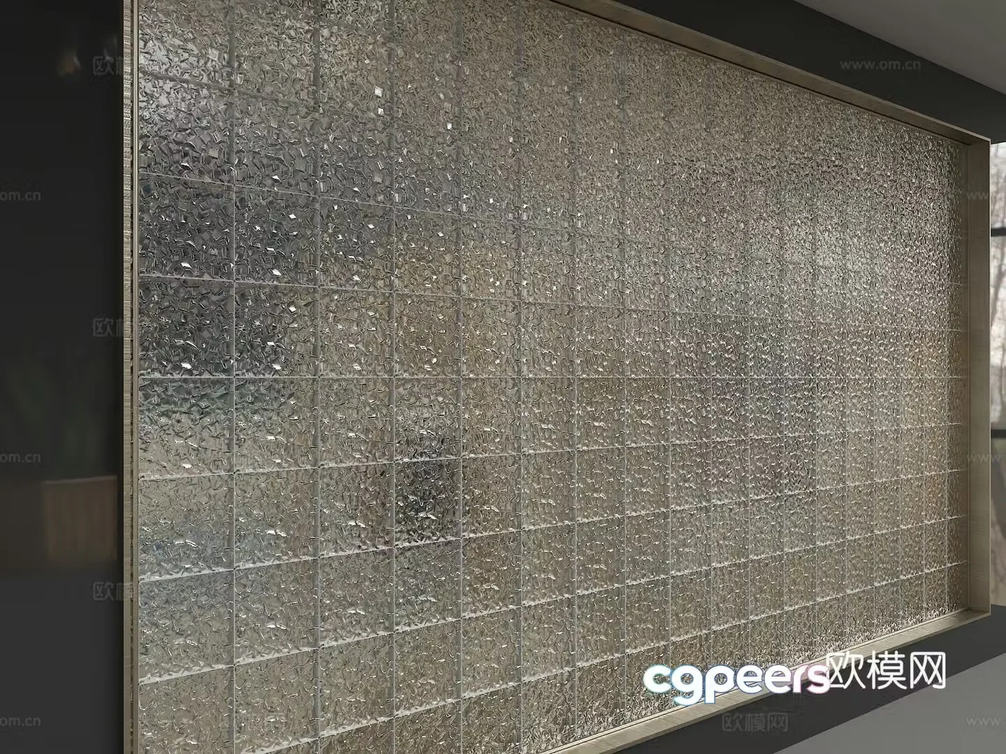 3D model of glass partition