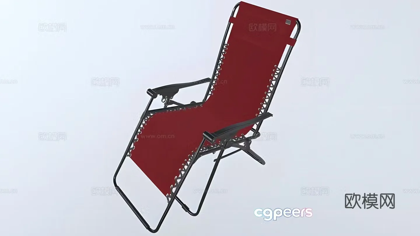 Beach lounge chair 3d model
