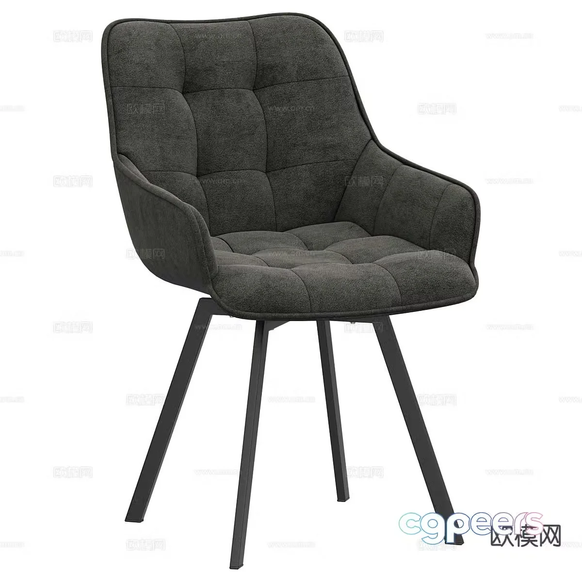Modern dining chair chair 3d model