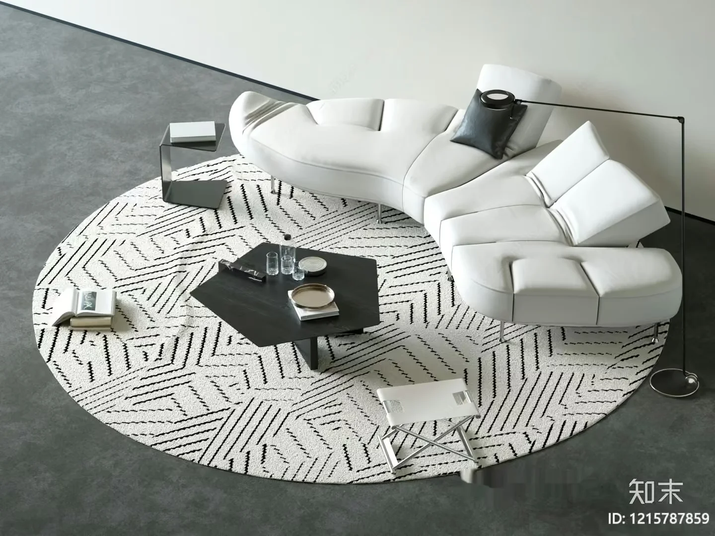 Modern Living Room 3D Model – 14856 – VRAY Render