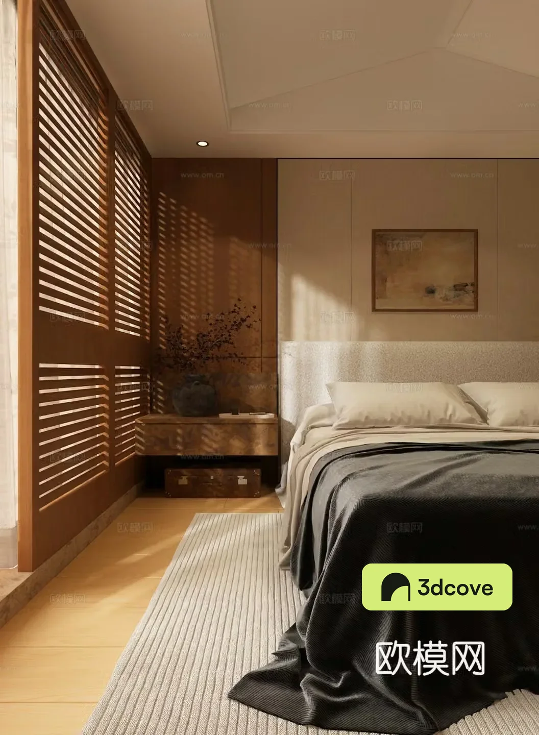 Bedroom Modern medieval bedroom Medium style bedroom 3d model