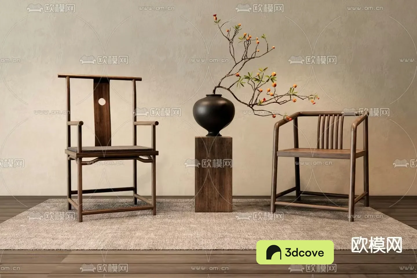 New Chinese style chair dining chair table