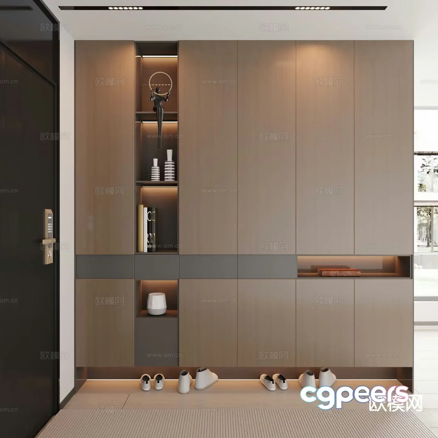 Entrance shoe cabinet Entry shoe cabinet 3D model