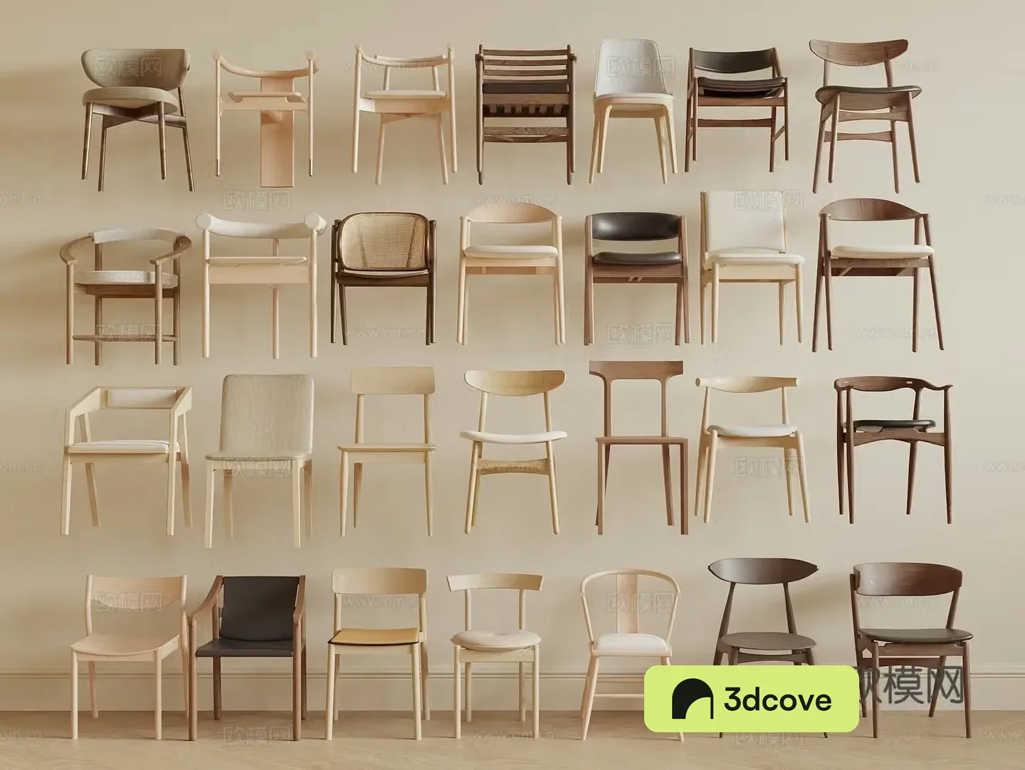 Nordic single chair dining chair