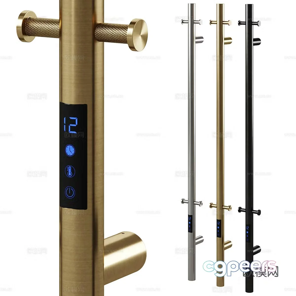 Boheme UNO Electric Towel Rack 3D Model