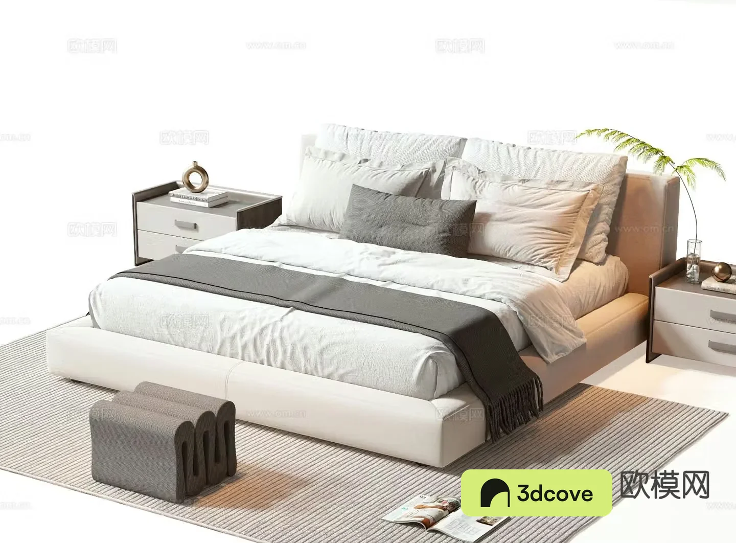 Modern double bed