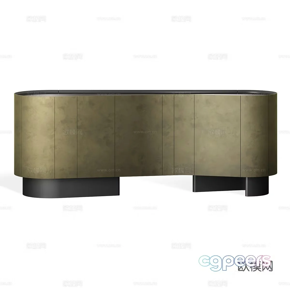 Italian TV cabinet side cabinet 3D model