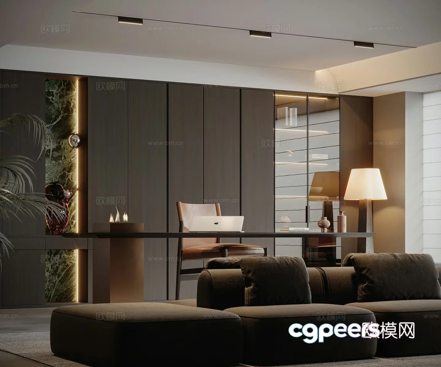 Italian home living room 3d model