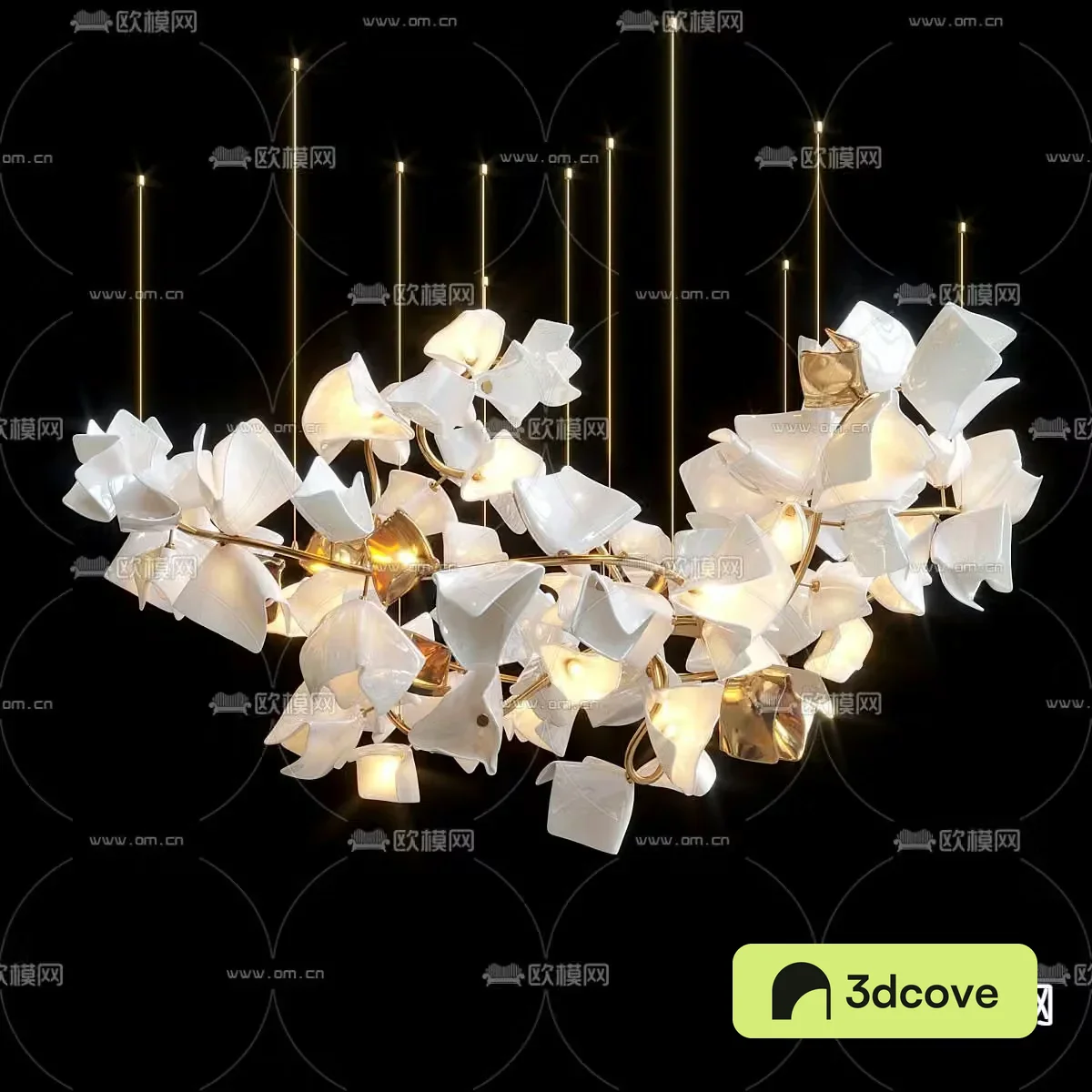 Floral Chandelier Hall Chandelier