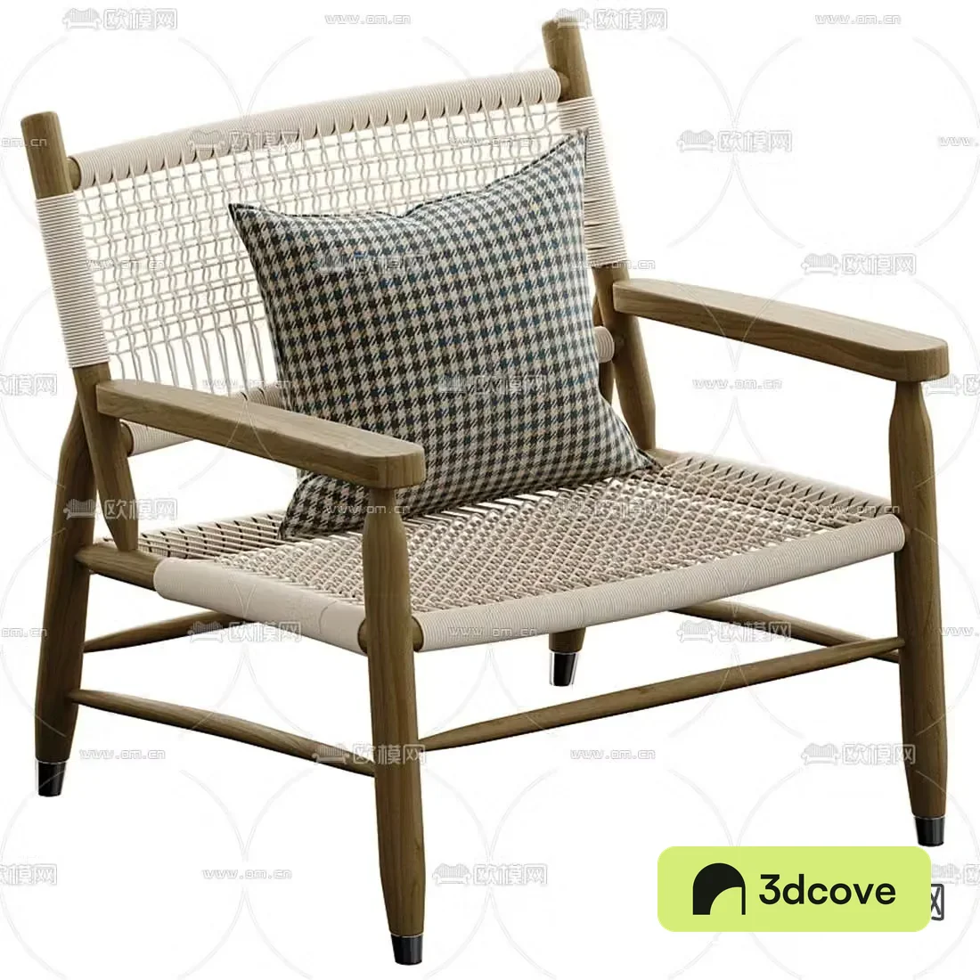 Flexform woven lounge chair