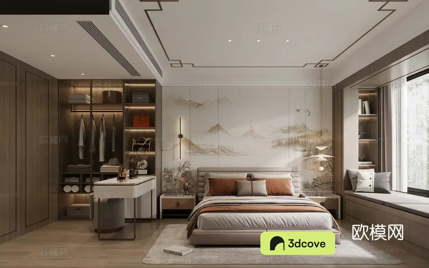 New Chinese bedroom