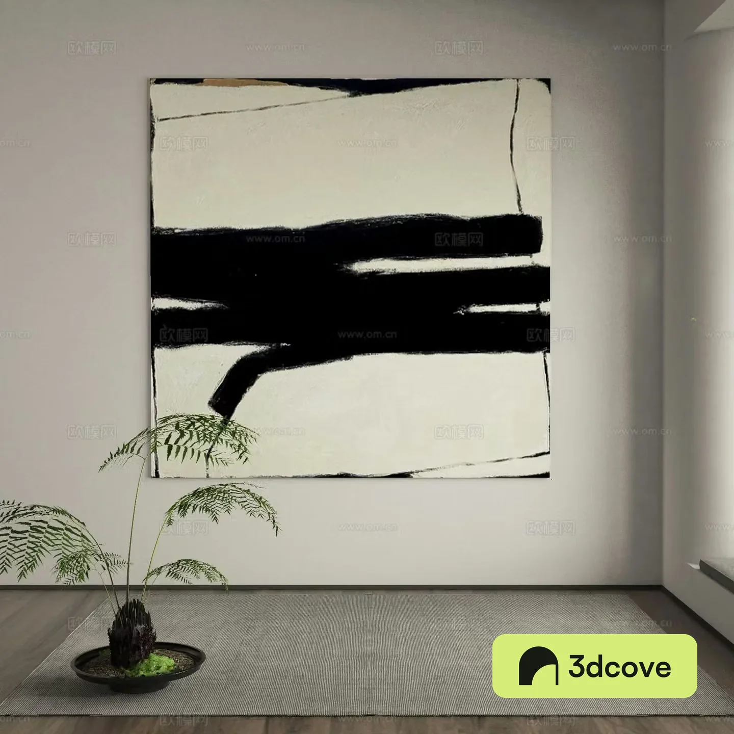 Modern texture painting decorative painting