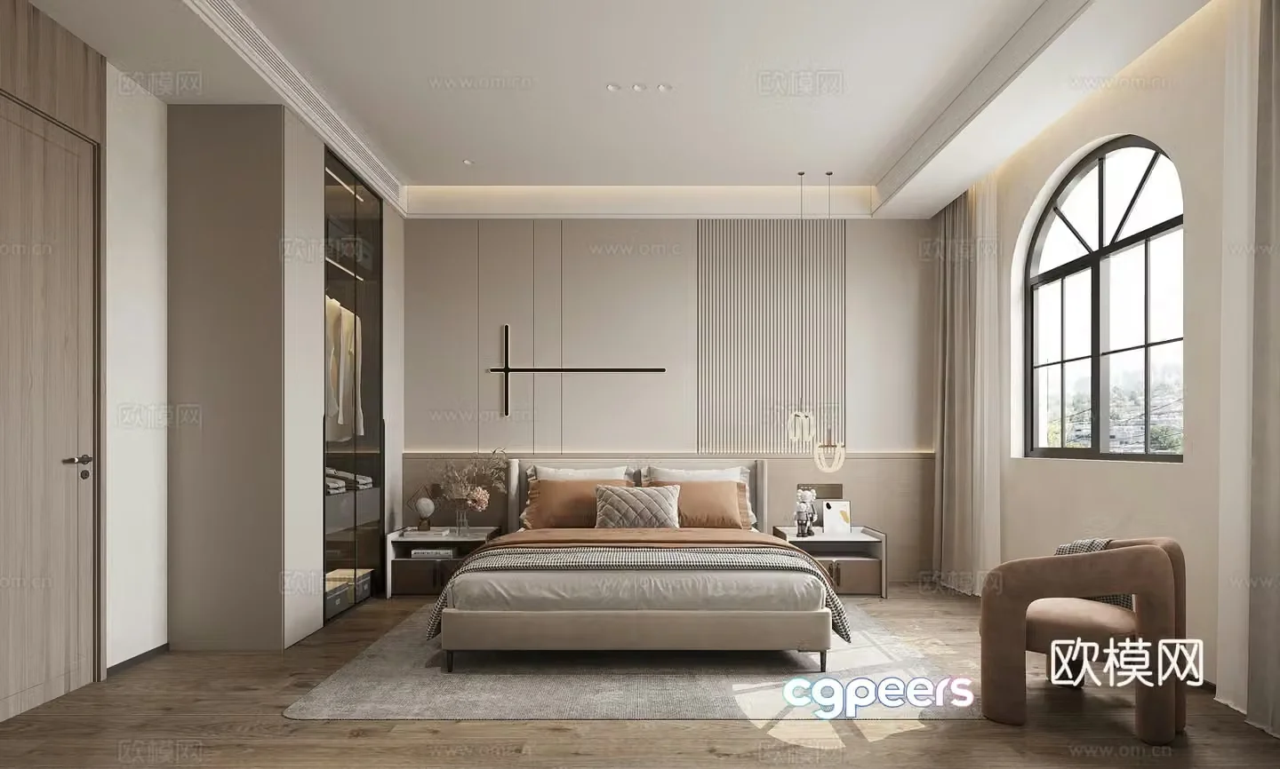 Modern bedroom 3d model