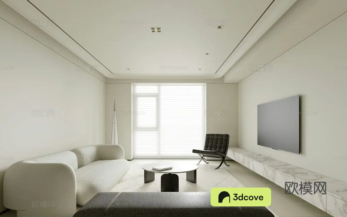 Modern minimalist living room floor lamp vertical hall ownerless lamp island spotlight