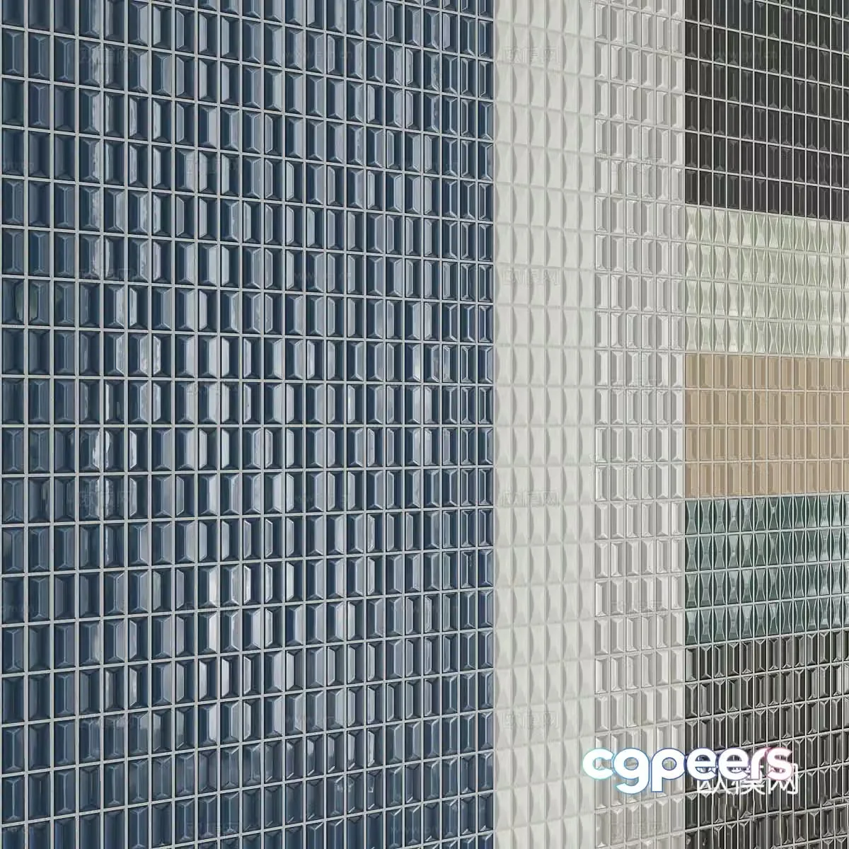 New Chinese light luxury mosaic tiles 3D model