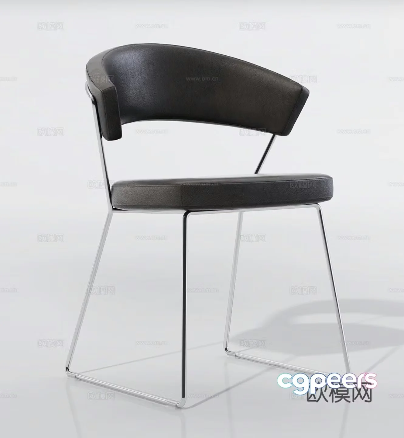 Modern casual chair Single chair Cloth chair Book chair Dining chair 3d model