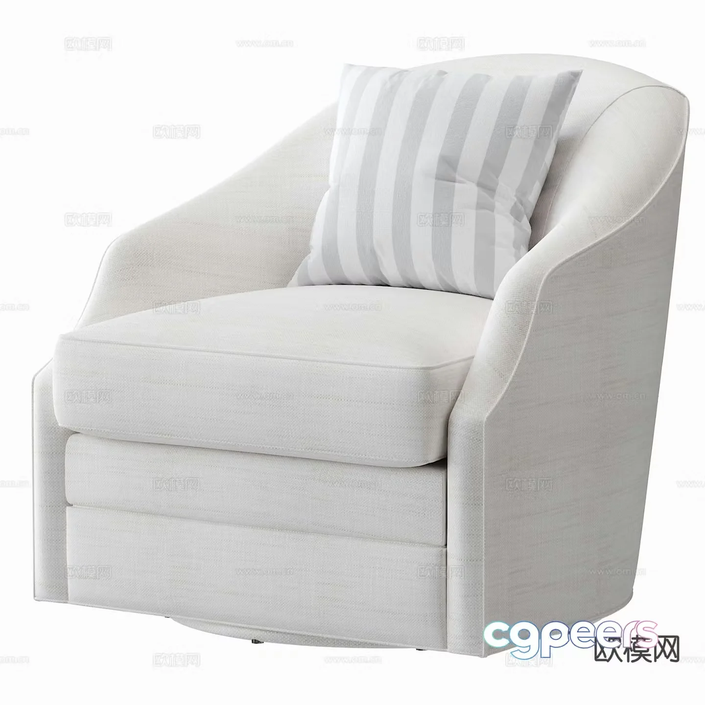 Eichholtz modern fabric chair sofa chair leisure sofa 3d model
