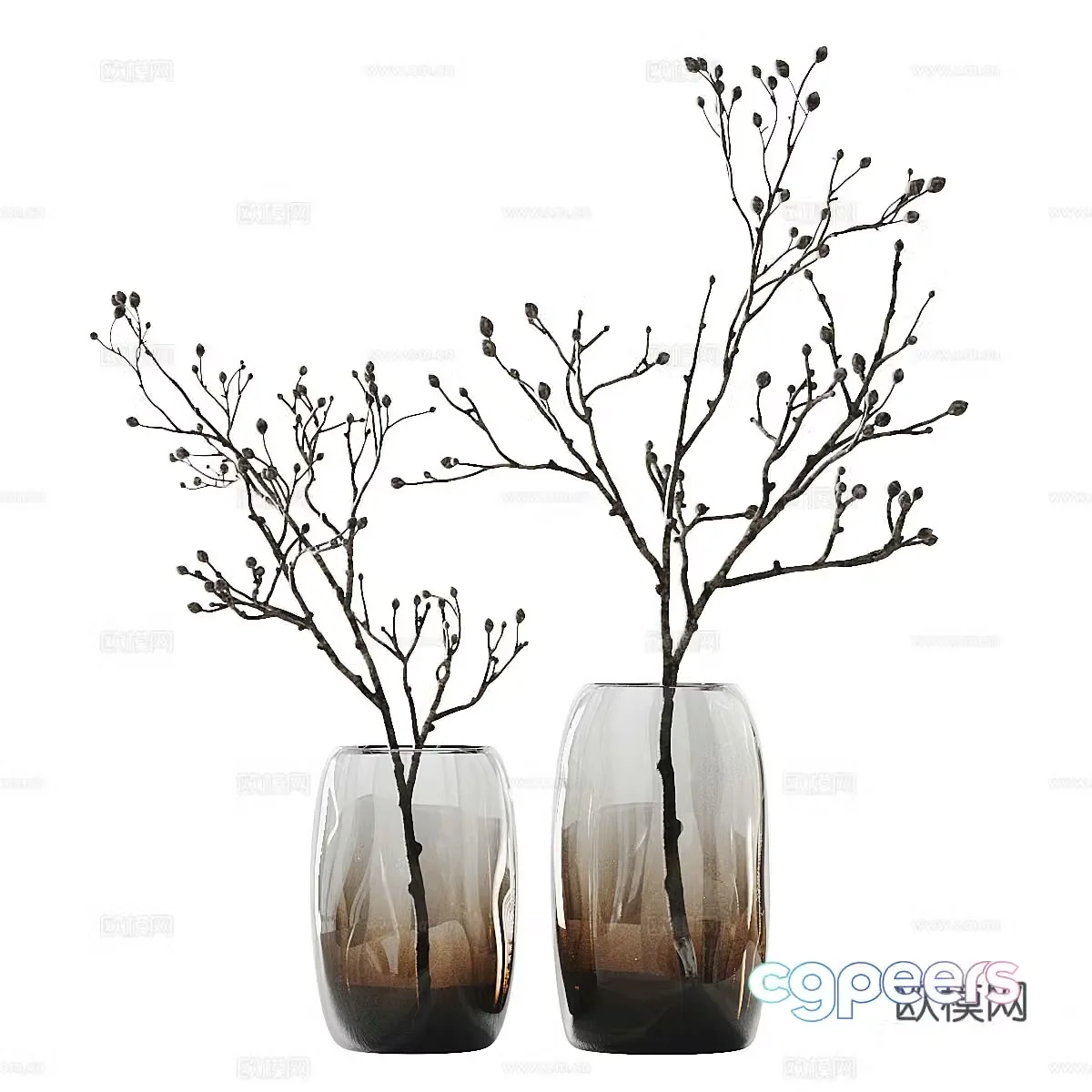 New Chinese vase flower art 3D model