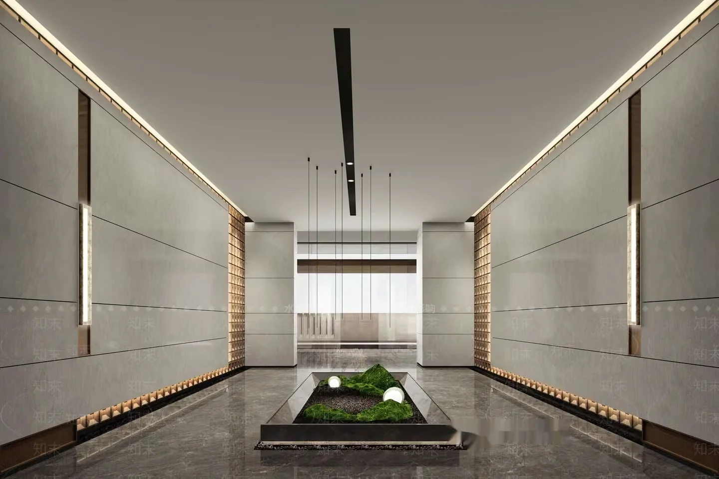 A Modern Minimalist Interior 3D Model – 11539 – VRAY Render