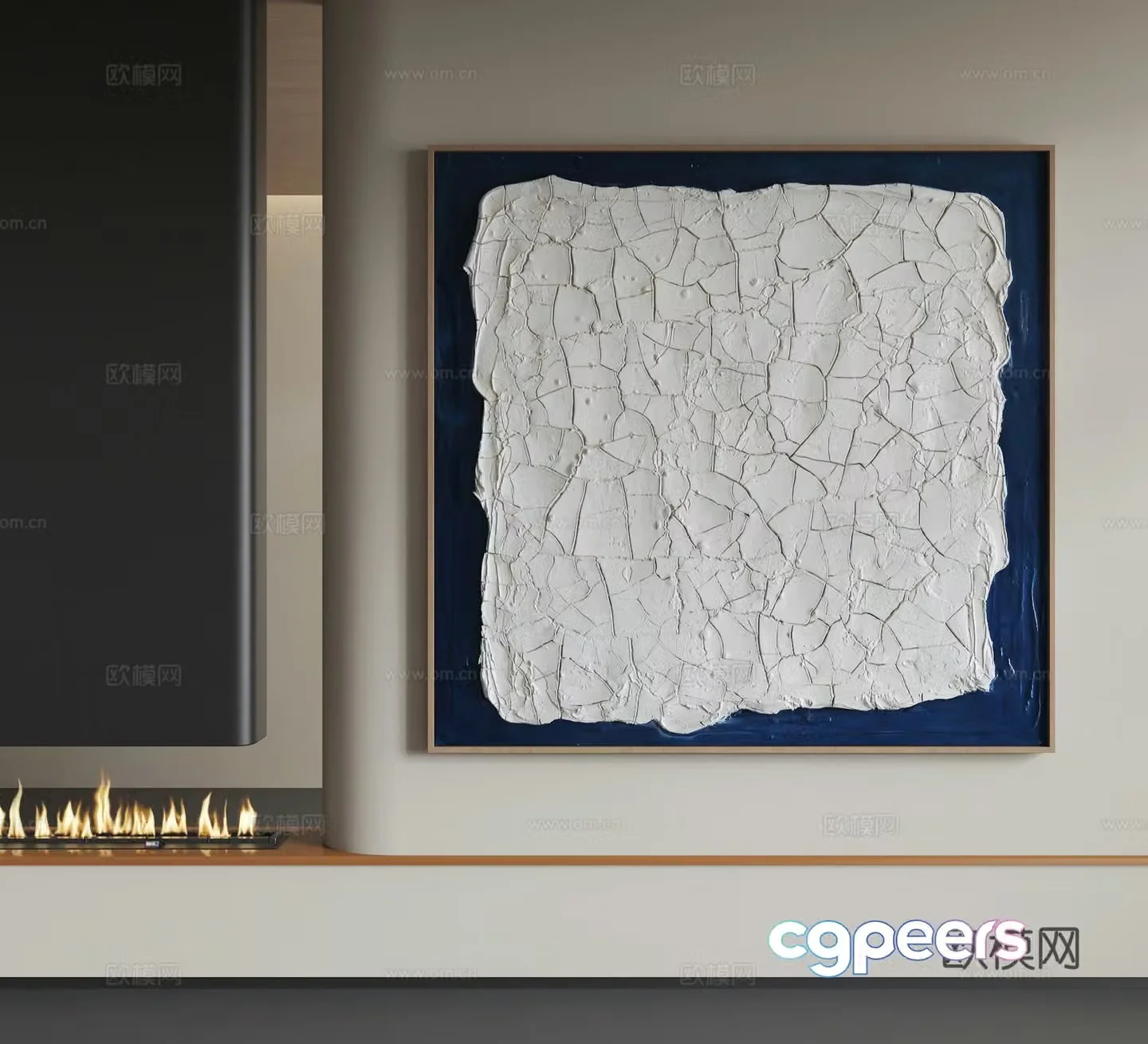 Modern abstract hanging paintings Modern minimalist hanging paintings Modern Italian hanging paintings 3D model