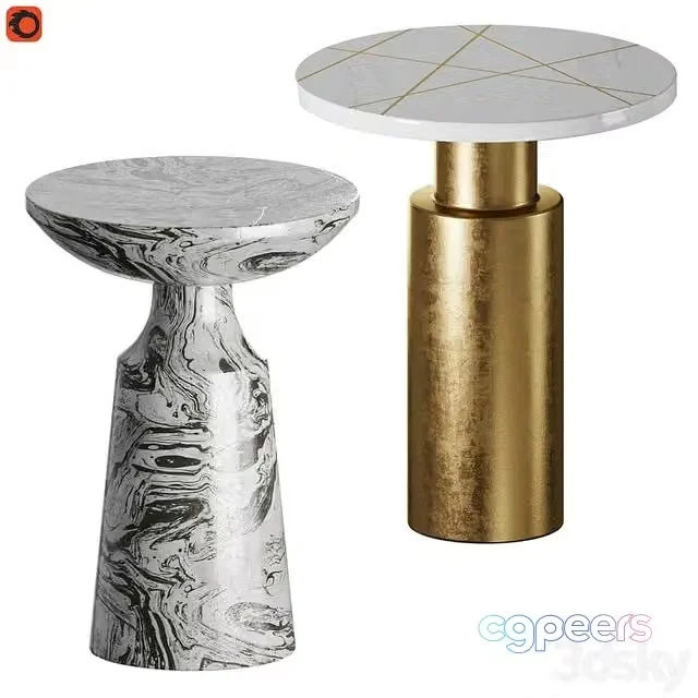 3ds Max Free – Set of coffee tables Kesbury and Stand M