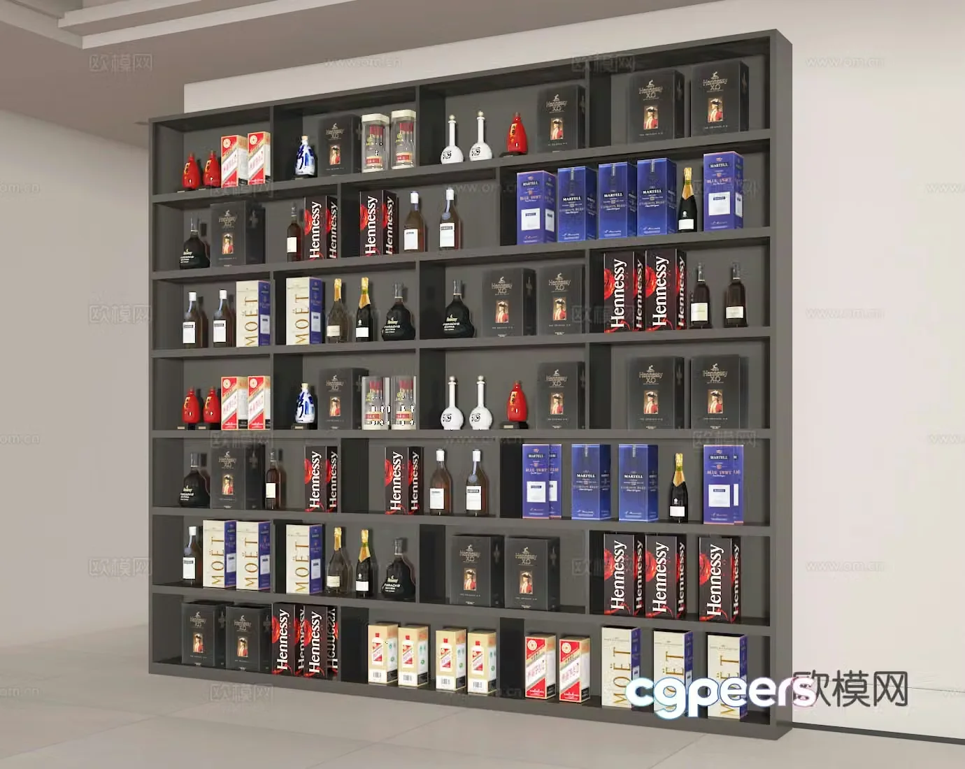 Wine cabinet 3d model