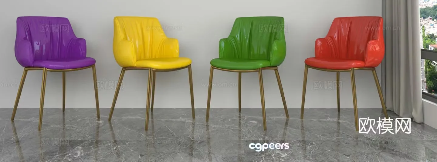 Modern leisure chair 3d model