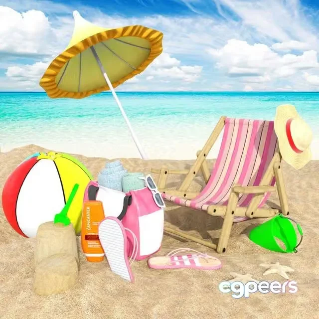 3ds Max Free – Beach set