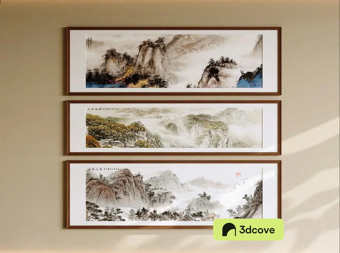 A Set Of Three Framed Paintings