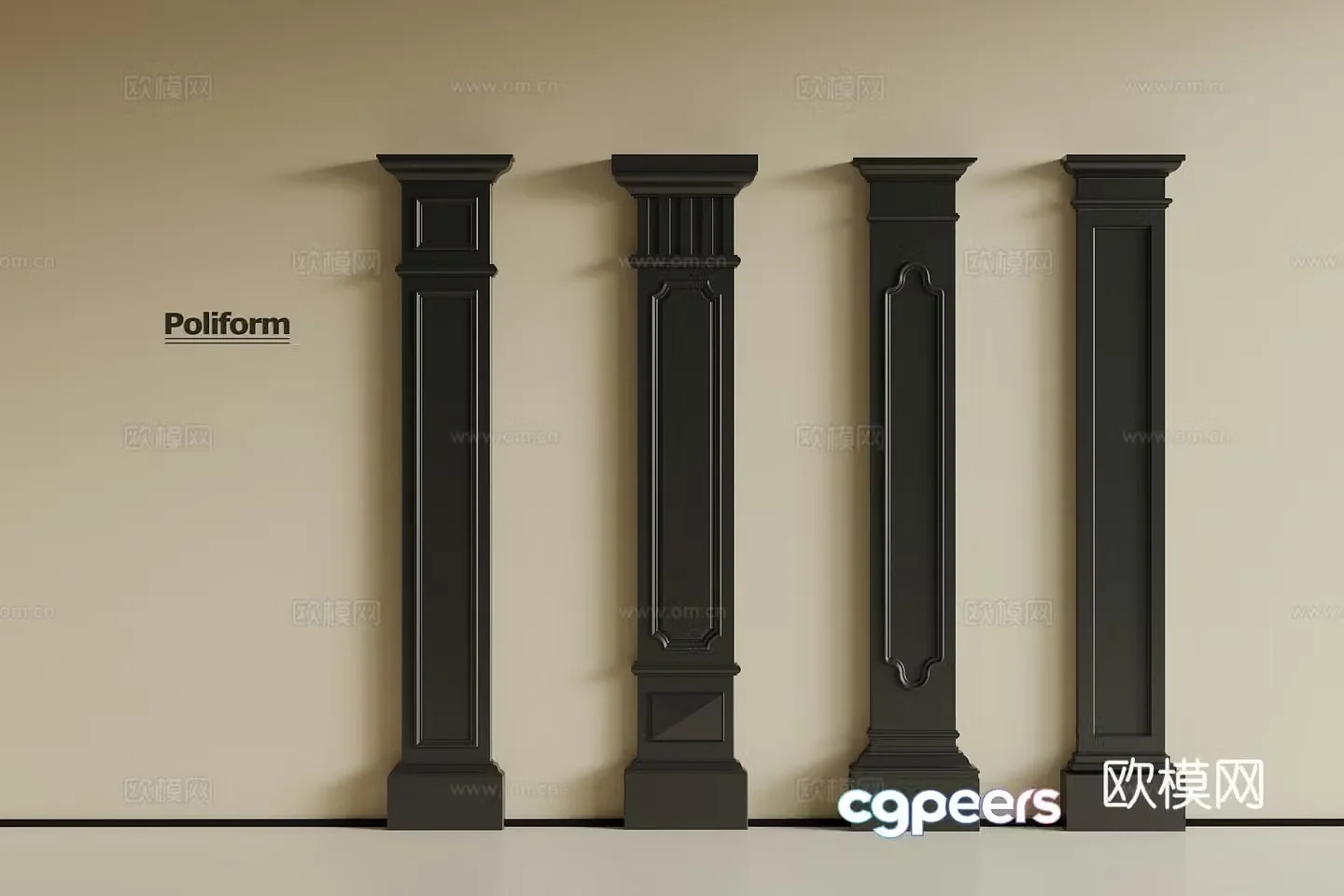 European column 3D model