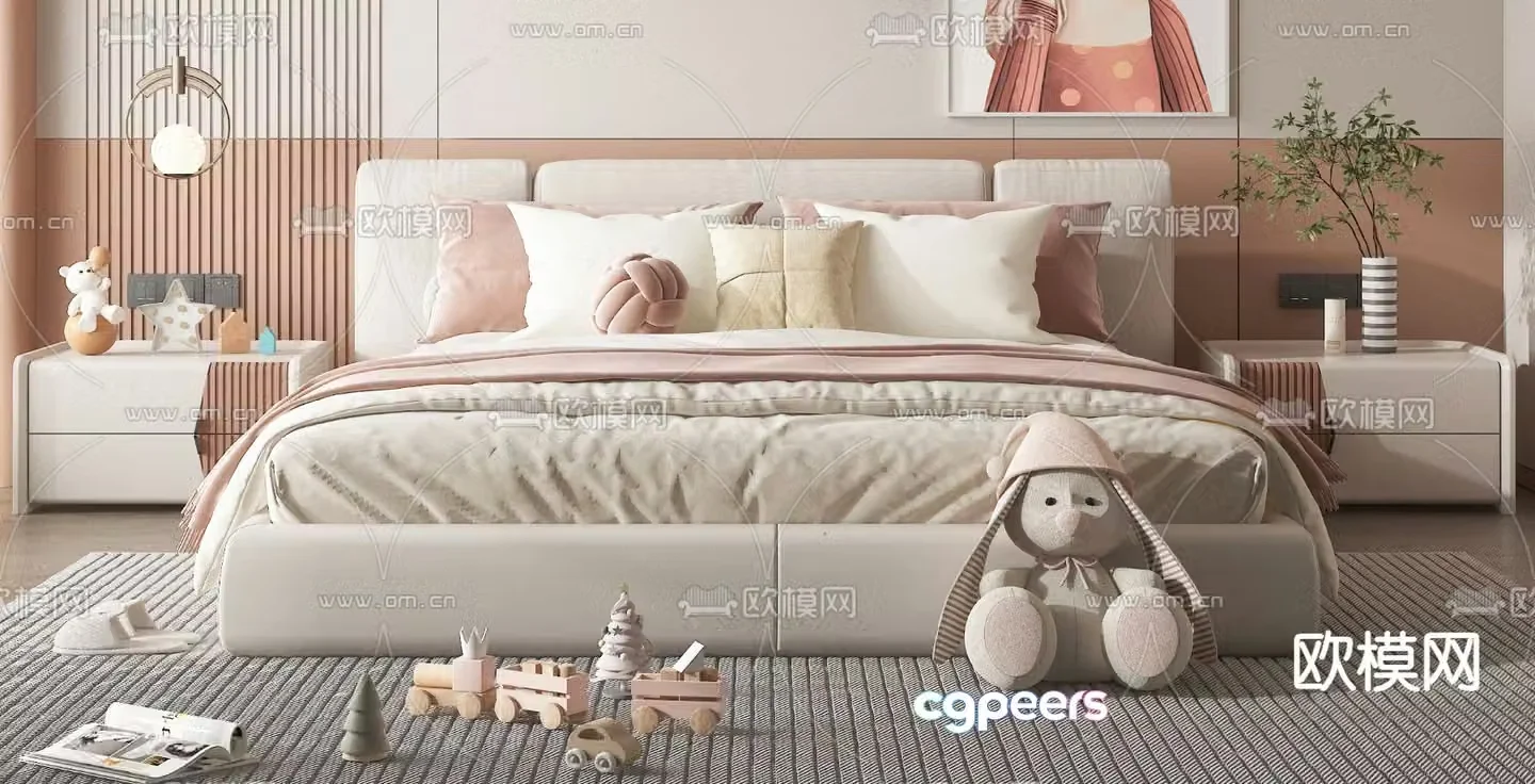 children’s bed child’s bed 3d model