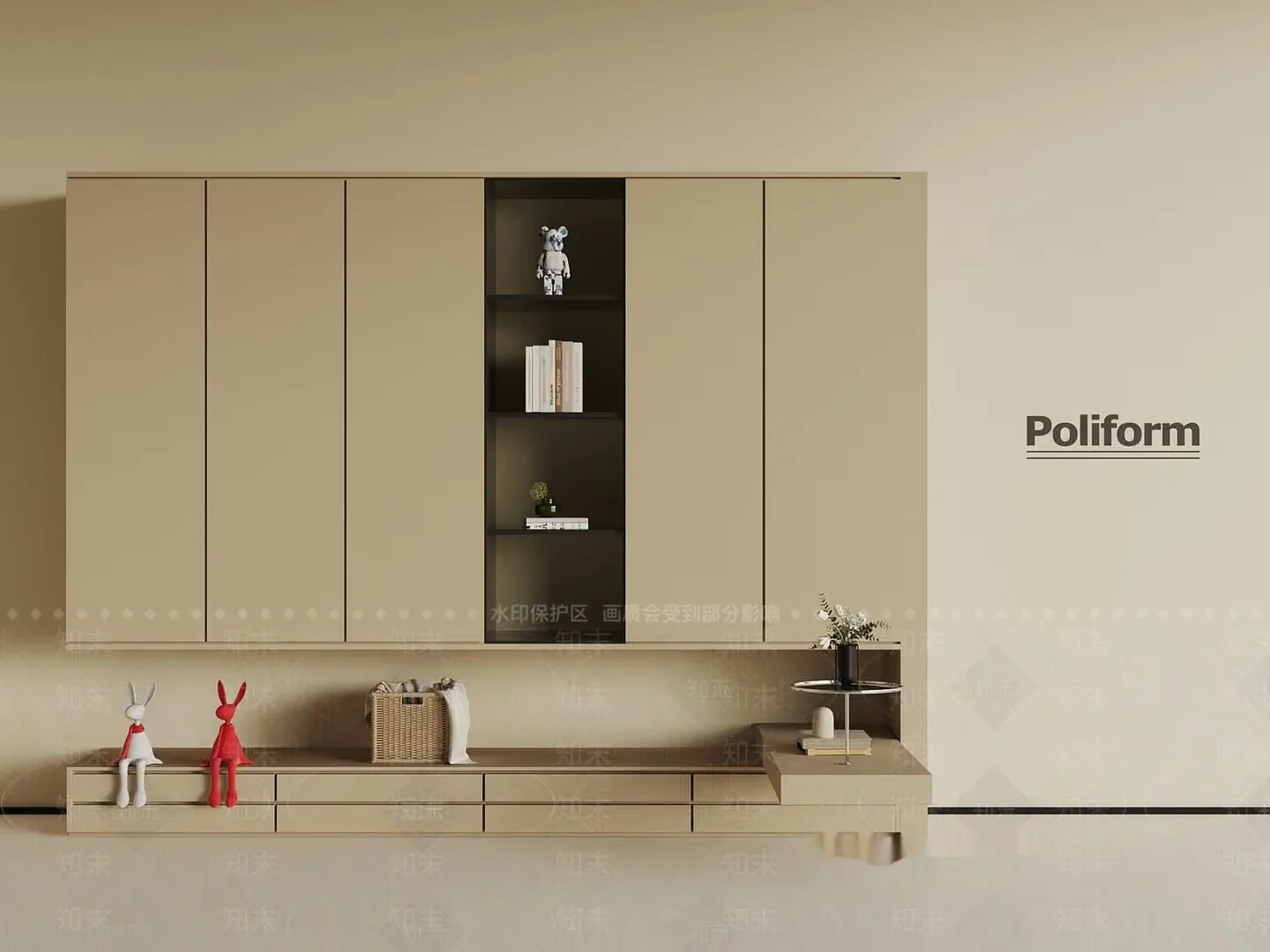 Modern Storage Unit 3D Model – 9230 – VRAY Render