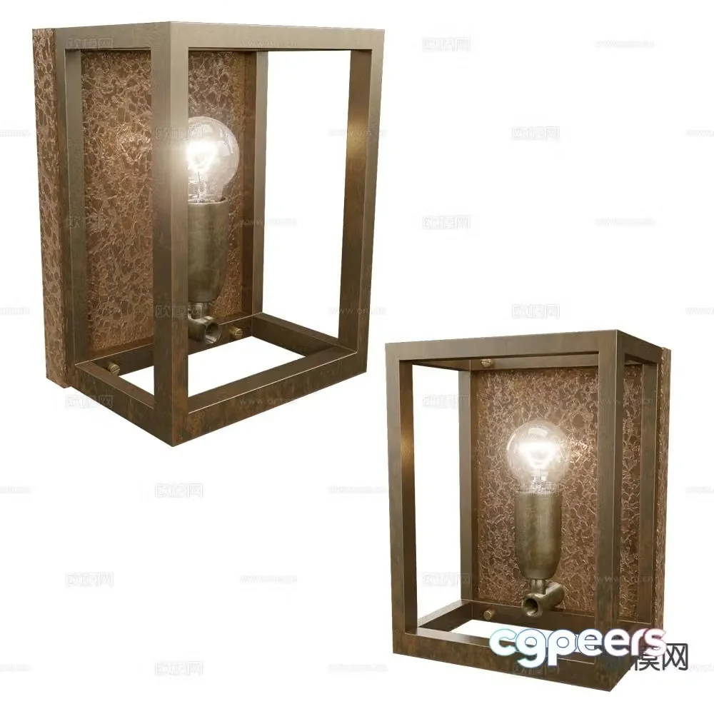 Il Fanale medieval style wall lamp 3d model